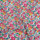 Liberty Fabrics Tana Lawn® - Betsy Pink - Bright Pink, Blue and Kelly Green Floral