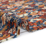 Liberty Fabrics Tana Lawn® - Thorpe Red Burgundy - Dark Red, Orange and Blue Dense Floral