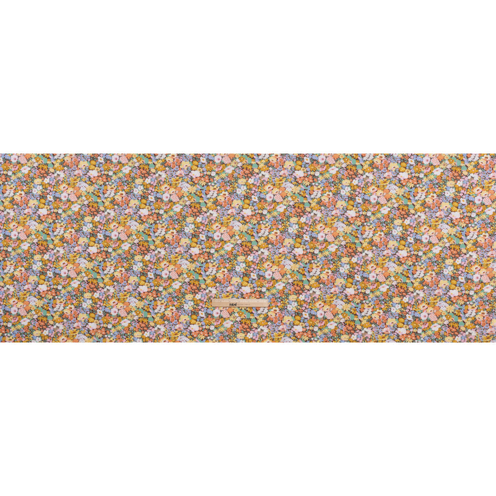 Liberty Fabrics Tana Lawn® - Thorpe Multi Pastel - Banana Yellow, Pink and Light Green Dense Floral