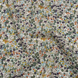 Liberty Fabrics Tana Lawn® - Wiltshire Green - Olive, Sky Blue and Brown Leaves and Berries