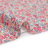 Liberty Fabrics Tana Lawn® - Wiltshire Light Pink - Baby Pink, Coral and Blue Leaves and Berries