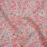 Liberty Fabrics Tana Lawn® - Wiltshire Light Pink - Baby Pink, Coral and Blue Leaves and Berries