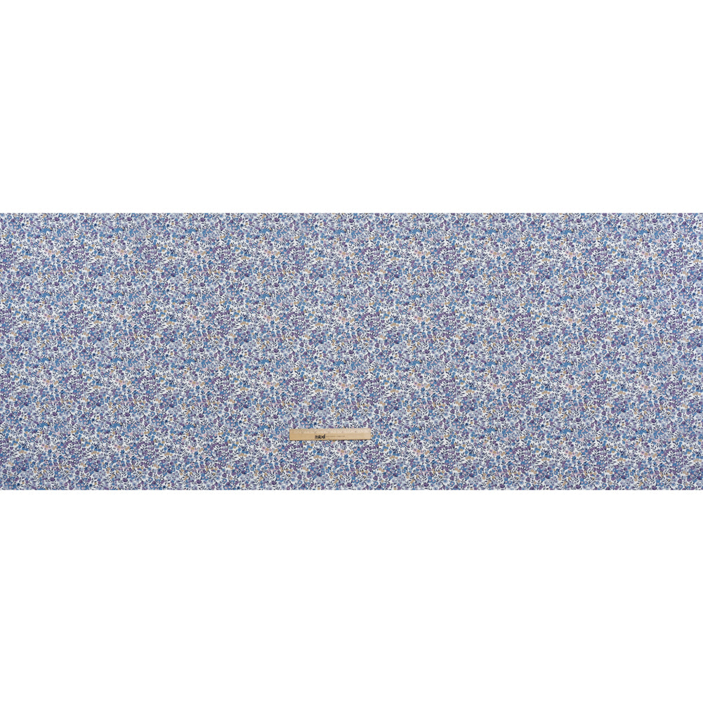 Liberty Fabrics Tana Lawn® - Wiltshire Purple - Lavender, Light Blue and Navy Leaves and Berries