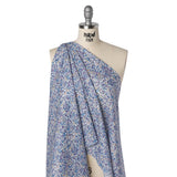 Liberty Fabrics Tana Lawn® - Wiltshire Purple - Lavender, Light Blue and Navy Leaves and Berries