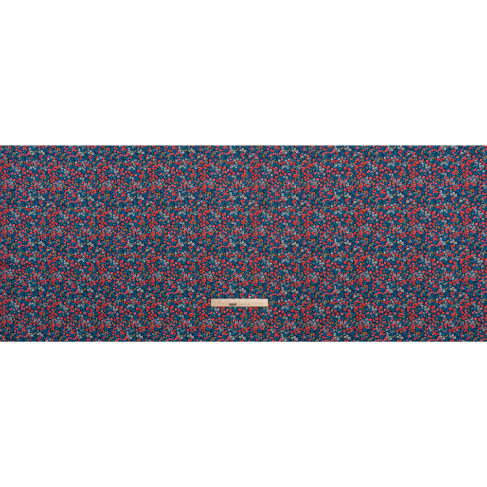 Liberty Fabrics Tana Lawn® - Wiltshire Dark Blue - Navy, Red and Blue Leaves and Berries