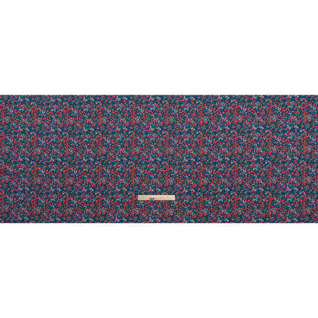 Liberty Fabrics Tana Lawn® - Wiltshire Dark Blue - Navy, Red and Blue Leaves and Berries