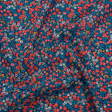Liberty Fabrics Tana Lawn® - Wiltshire Dark Blue - Navy, Red and Blue Leaves and Berries