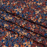 Liberty Fabrics Tana Lawn® - Wiltshire Rust - Rust Red, Orange and Blue Leaves and Berries