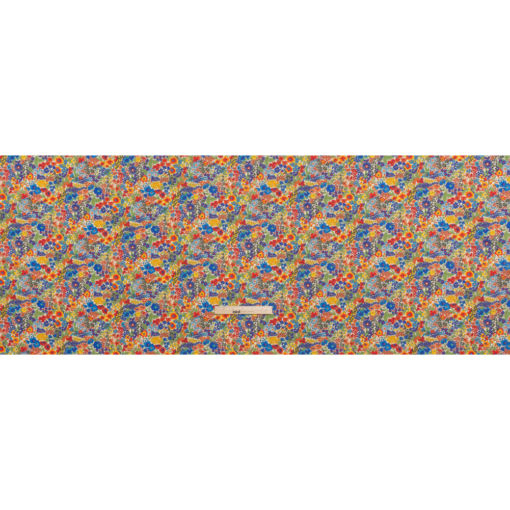 Liberty Fabrics Tana Lawn® - Margaret Annie Multi Bright - Blue, Red and Green Hand Drawn Florals