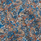 Liberty Fabrics Tana Lawn® - Margaret Annie Blue - Brown, Blue and Beige Hand Drawn Florals