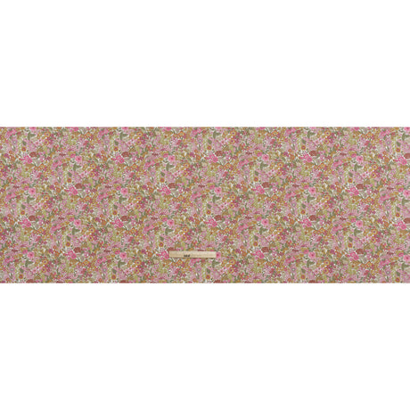 Liberty Fabrics Tana Lawn® - Margaret Annie Light Pink - Baby Pink, Light Orange and Sage Green Hand Drawn Florals