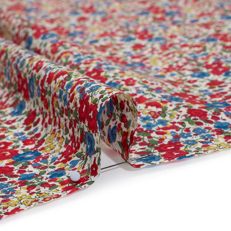 Liberty Fabrics Tana Lawn® - Emma and Georgina Red, Blue and Yellow Floral
