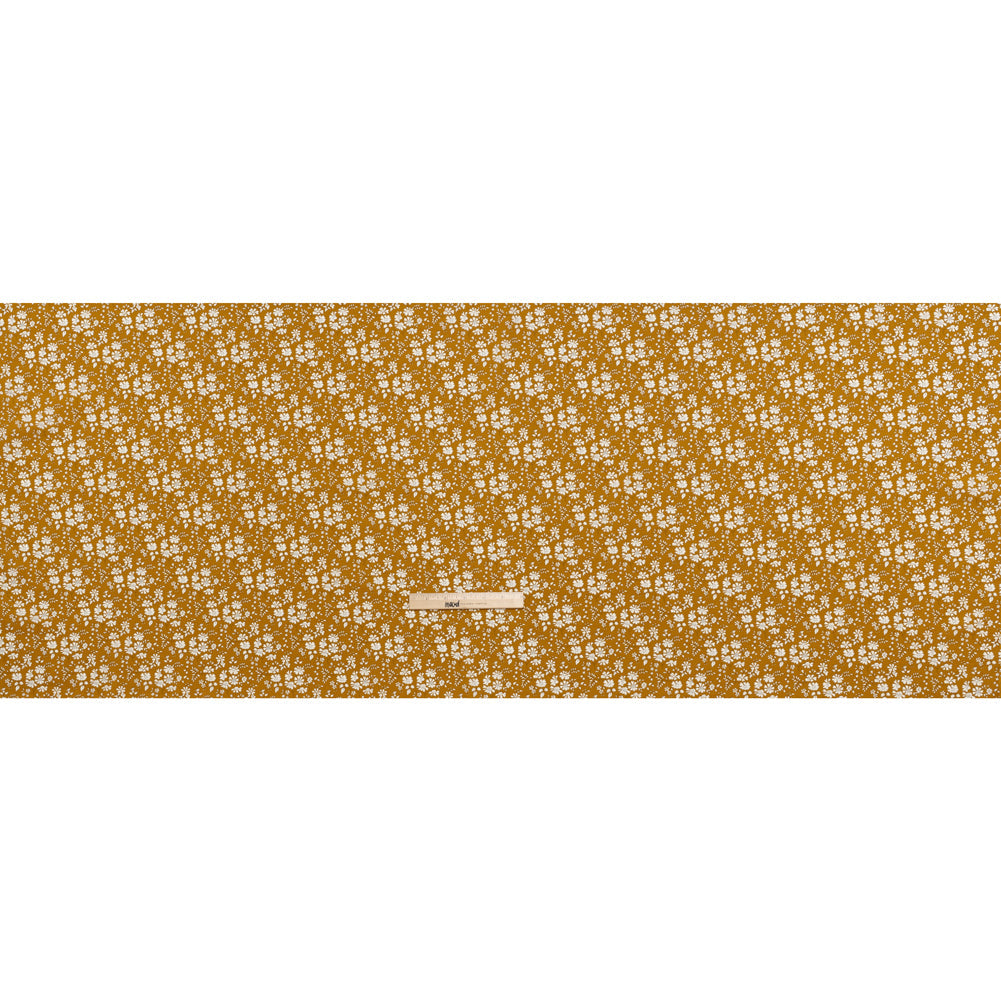 Liberty Fabrics Tana Lawn® - Capel Yellow - Yellow Ochre and White Outlined Florals