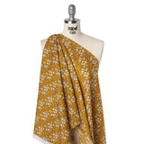 Liberty Fabrics Tana Lawn® - Capel Yellow - Yellow Ochre and White Outlined Florals