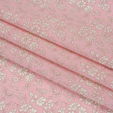 Liberty Fabrics Tana Lawn® - Capel Light Pink - Pale Pink and White Outlined Florals