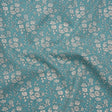 Liberty Fabrics Tana Lawn® - Capel Blue Turquoise - Aqua Blue and White Outlined Florals