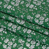 Liberty Fabrics Tana Lawn® - Capel Green - Kelly Green and White Outlined Florals