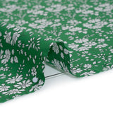 Liberty Fabrics Tana Lawn® - Capel Green - Kelly Green and White Outlined Florals