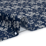 Liberty Fabrics Tana Lawn® - Capel Dark Blue - Navy and White Outlined Florals
