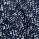 Liberty Fabrics Tana Lawn® - Capel Dark Blue - Navy and White Outlined Florals