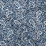Liberty Fabrics Tana Lawn® - Lee Manor Dark Blue - Blue and White Paisley