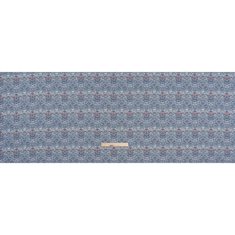 Liberty Fabrics Tana Lawn® - Strawberry Thief Spring Blue - Muted Blue Green, Navy and Red Birds, Berries and Flowers