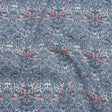Liberty Fabrics Tana Lawn® - Strawberry Thief Spring Blue - Muted Blue Green, Navy and Red Birds, Berries and Flowers