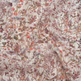 Liberty Fabrics Tana Lawn® - Wild Flowers Light Pink - Rose Pink and Earthy Green Botanical Illustrations