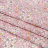 Liberty Fabrics Tana Lawn® - June's Meadow Pink - Baby Pink, White and Rainbow Illustrated Flowers