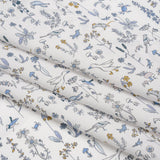 Liberty Fabrics Tana Lawn® - Theo Blue - Baby Blue, Yellow and White Cartoon Creatures and Flowers