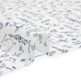 Liberty Fabrics Tana Lawn® - Theo Blue - Baby Blue, Yellow and White Cartoon Creatures and Flowers