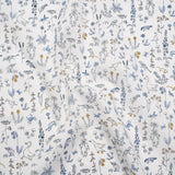 Liberty Fabrics Tana Lawn® - Theo Blue - Baby Blue, Yellow and White Cartoon Creatures and Flowers
