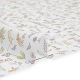 Liberty Fabrics Tana Lawn® - Theo Yellow - Pale Yellow, Spring Green and Blue Cartoon Creatures and Flowers