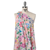 Liberty Fabrics Tana Lawn® - Pavilion Pink - Light Pink, Yellow and Green Bold Florals