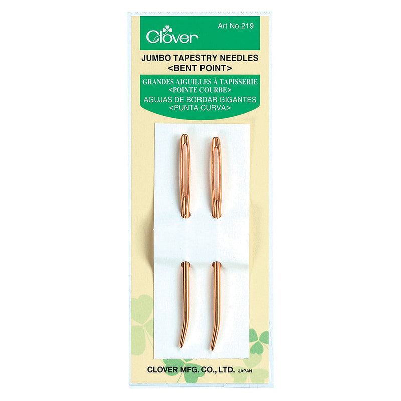 Clover Jumbo Bent Tip Tapestry Needles - 2 ct