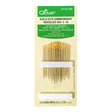 Clover Gold Eye Embroidery Needles - Sizes 3-9 - 16 ct