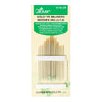 Clover Gold Eye Milliners Needles - Sizes 3, 5, 7, 9 - 16 ct