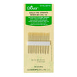 Clover Gold Eye Sharp Needles - Size 10 - 20 ct