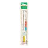Clover Chacopel Fabric Pencils - Fine - Pink and Blue, White, Yellow and Sharpener Set