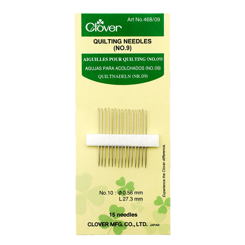Clover Quilting Needles - Size 9 - 15 ct