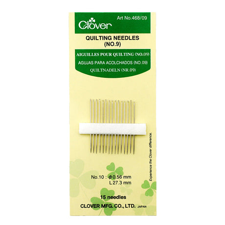 Clover Quilting Needles - Size 9 - 15 ct