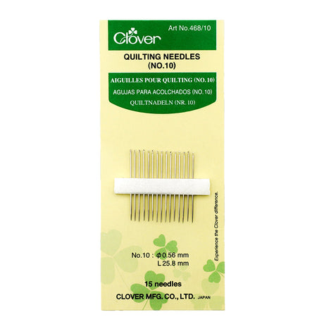 Clover Quilting Needles - Size 10 - 15 ct