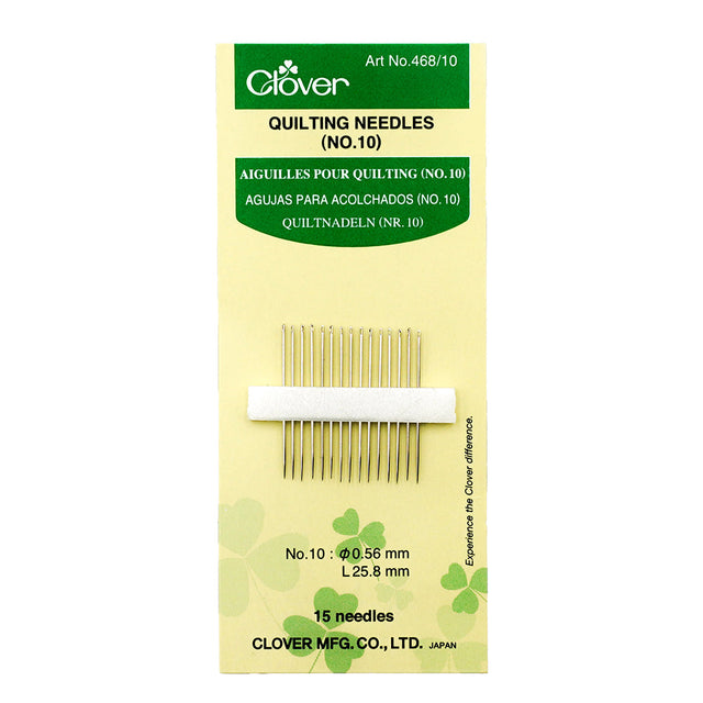 Clover Quilting Needles - Size 10 - 15 ct