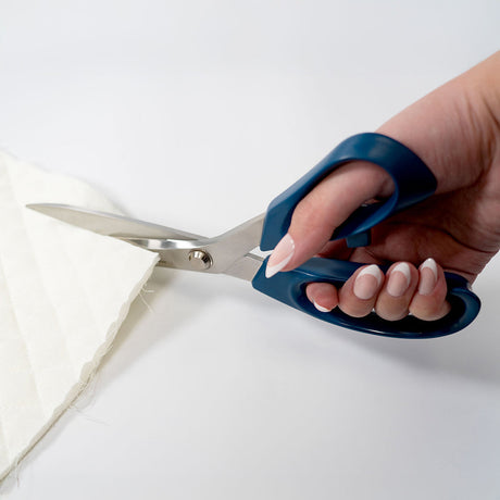 Clover Large Patchwork Scissors with Serrated Blades - 9.5"