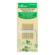 Clover Gold Eye Applique Needles - Size 9 - 15 ct