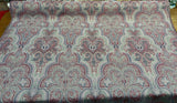 Robert Allen Shahmin Beet Chenille Fabric - Damask, Purple Lavender Beige With Hints Of Blue, 57" Width (1 Yard)