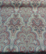 Robert Allen Shahmin Beet Chenille Fabric - Damask, Purple Lavender Beige With Hints Of Blue, 57" Width (1 Yard)