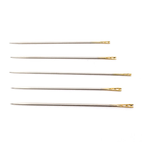 Clover Self Threading Hand Sewing Needles - Assorted Sizes - 5 ct