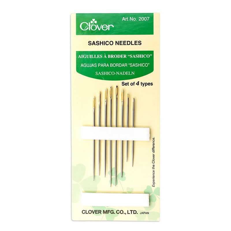 Clover Sashico Needles - Assorted Sizes and Types - 8 ct