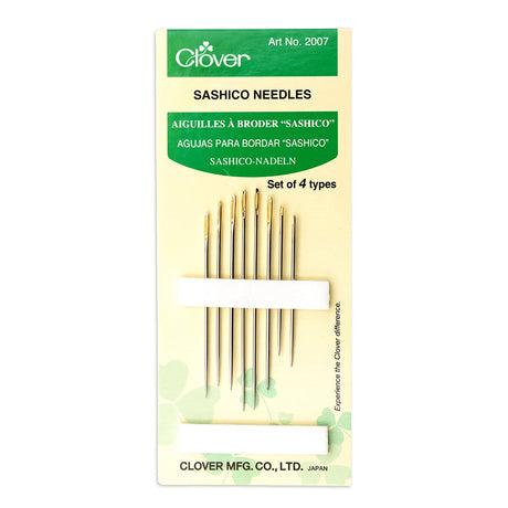Clover Sashico Needles - Assorted Sizes and Types - 8 ct